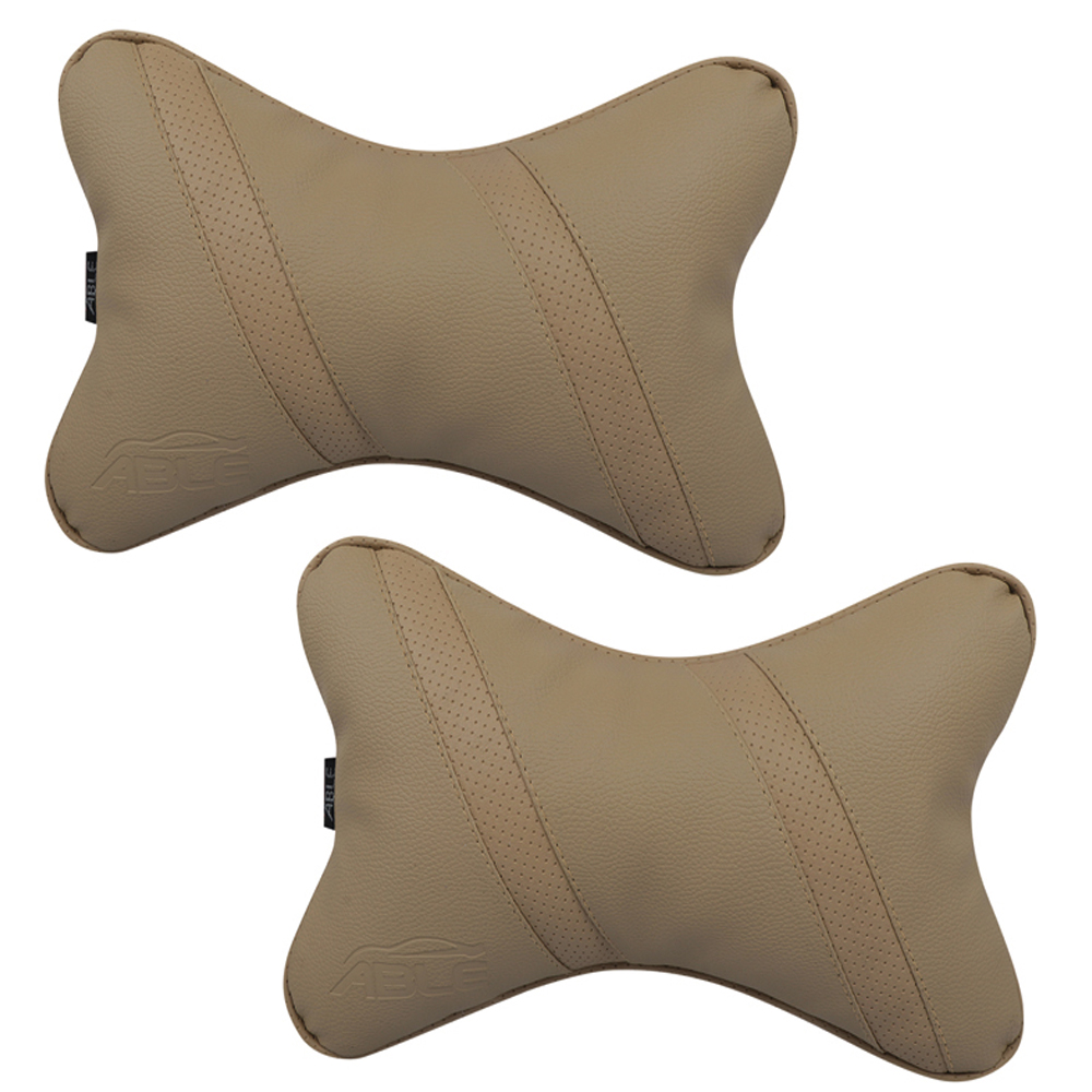 able classic cross neckrest necksupporters pillow black and silver for toyota innova new set of 2 pcs