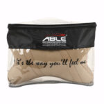 able classic cross neckrest necksupporters pillow black and silver for toyota innova new set of 2 pcs