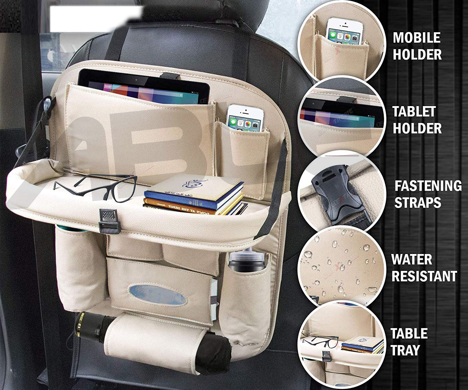 car seat organizer pockets